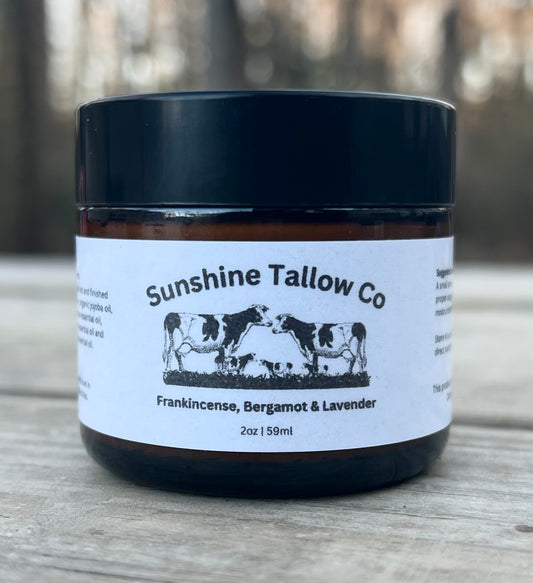 (Frankincense, Bergamot and Lavender) tallow balm