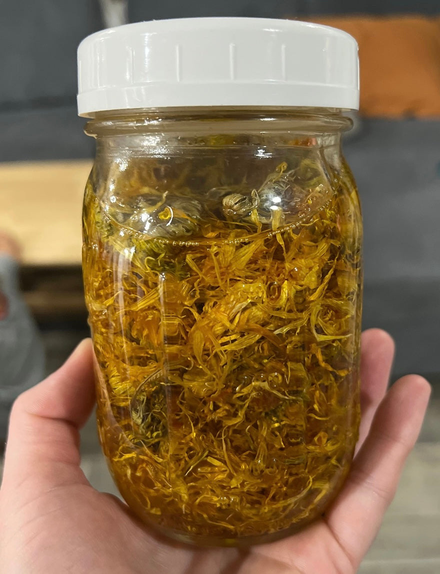 Calendula flower whipped tallow